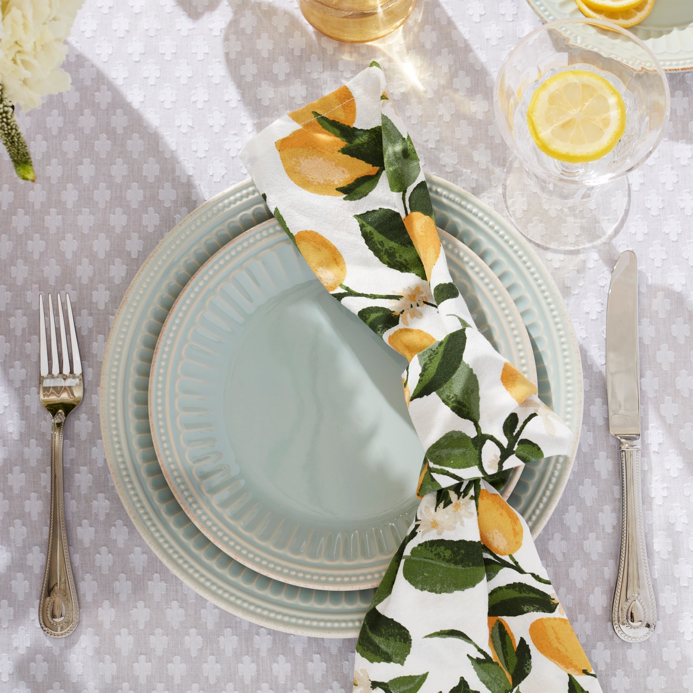 Lenox Premium French Perle Groove Ice Blue 4-Piece Place Setting - Image 4