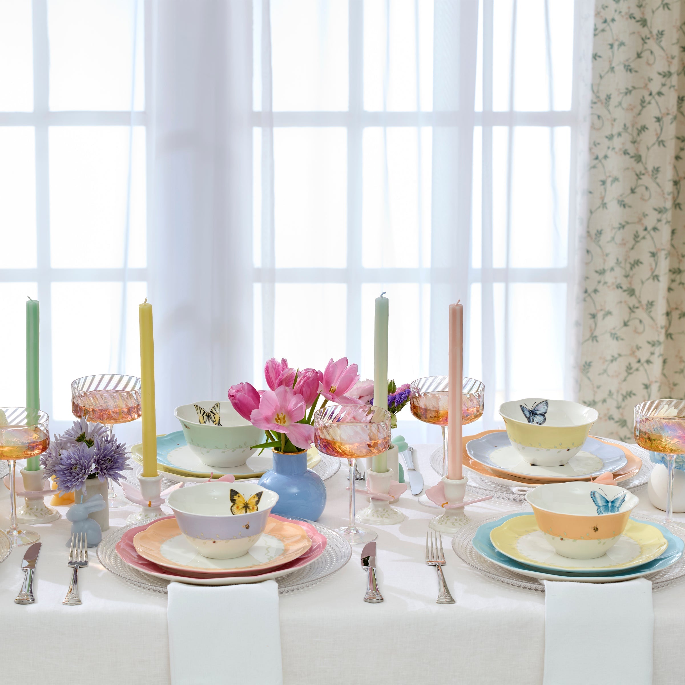 Lenox Premium Butterfly Meadow Candlestick Holders, Set of 2 - Image 3