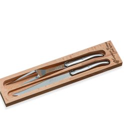 Lenox Premium Carving Set Platine with Wood Tray