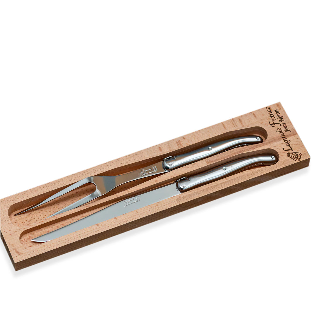 Lenox Premium Carving Set Platine with Wood Tray