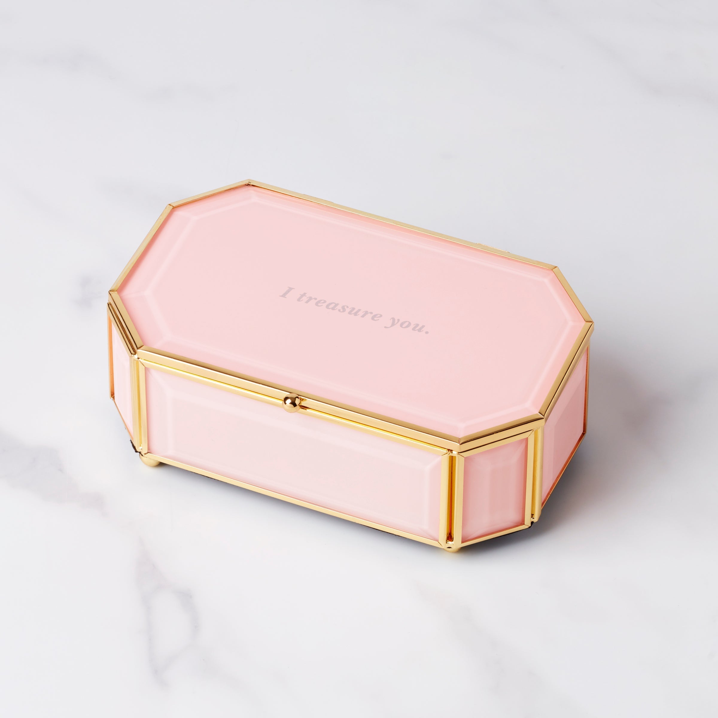 Lenox Premium I Treasure You Pink Jewelry Box