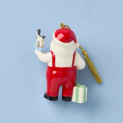 Alternative view of Lenox Premium African American Santa Workshop Ornament