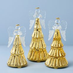 Lenox Premium Radiant Light Lit Angel Figurines 3-Piece Set
