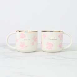 Lenox Premium Spring Pansies Mugs, Set of 2
