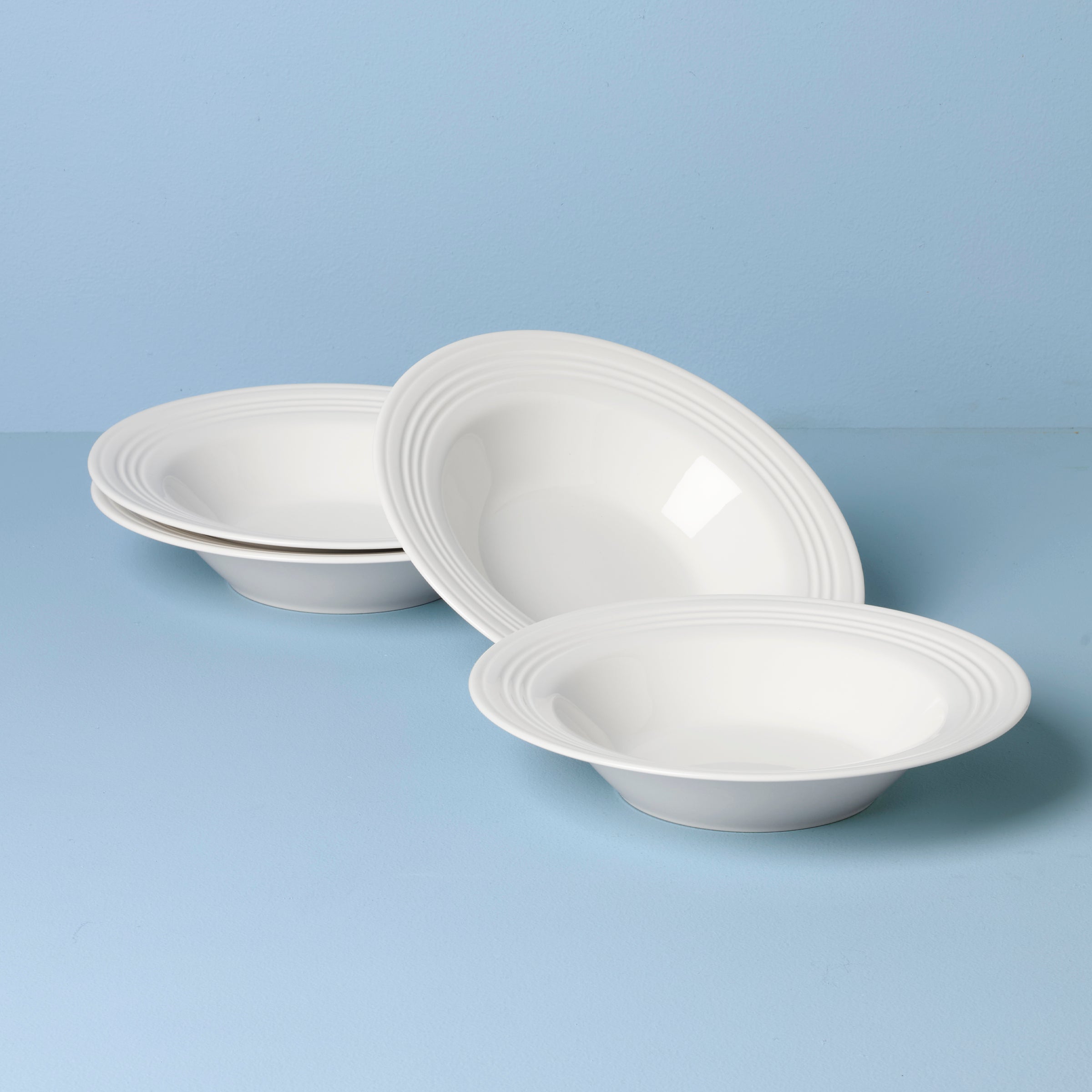 Lenox Premium Tin Can Alley Rimmed Soup Bowls, Set of 4