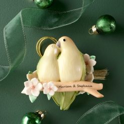 Alternative view of Lenox Premium Personalized Love Birds Ornament