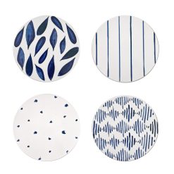 Lenox Premium Blue Bay Corkback Coasters, Set of 4