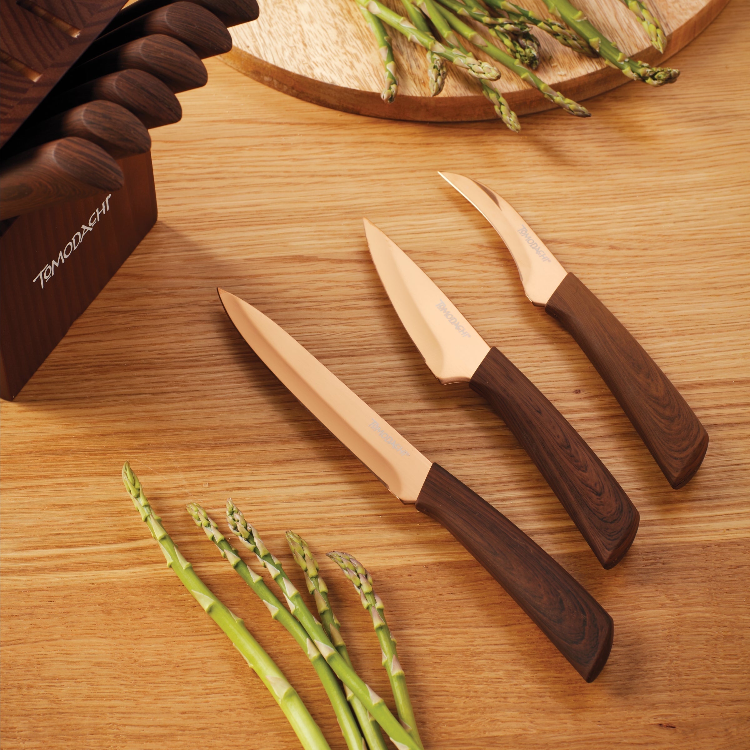 Lenox Premium Raintree Copper 13-Piece Cutlery Block Set - Image 3