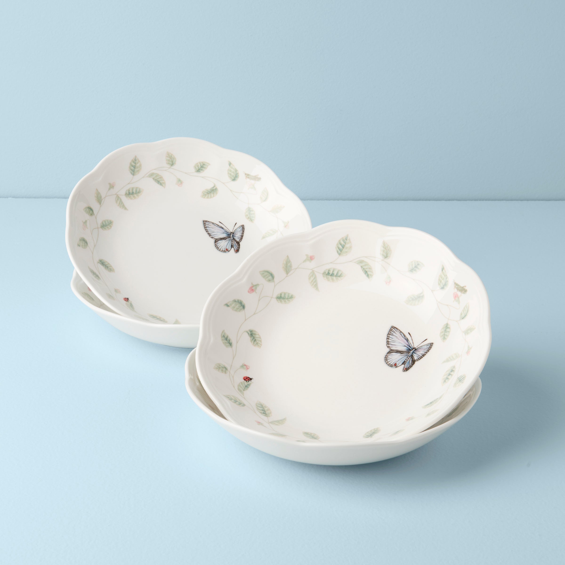 Lenox Premium Butterfly Meadow Pasta Bowls, Set of 4