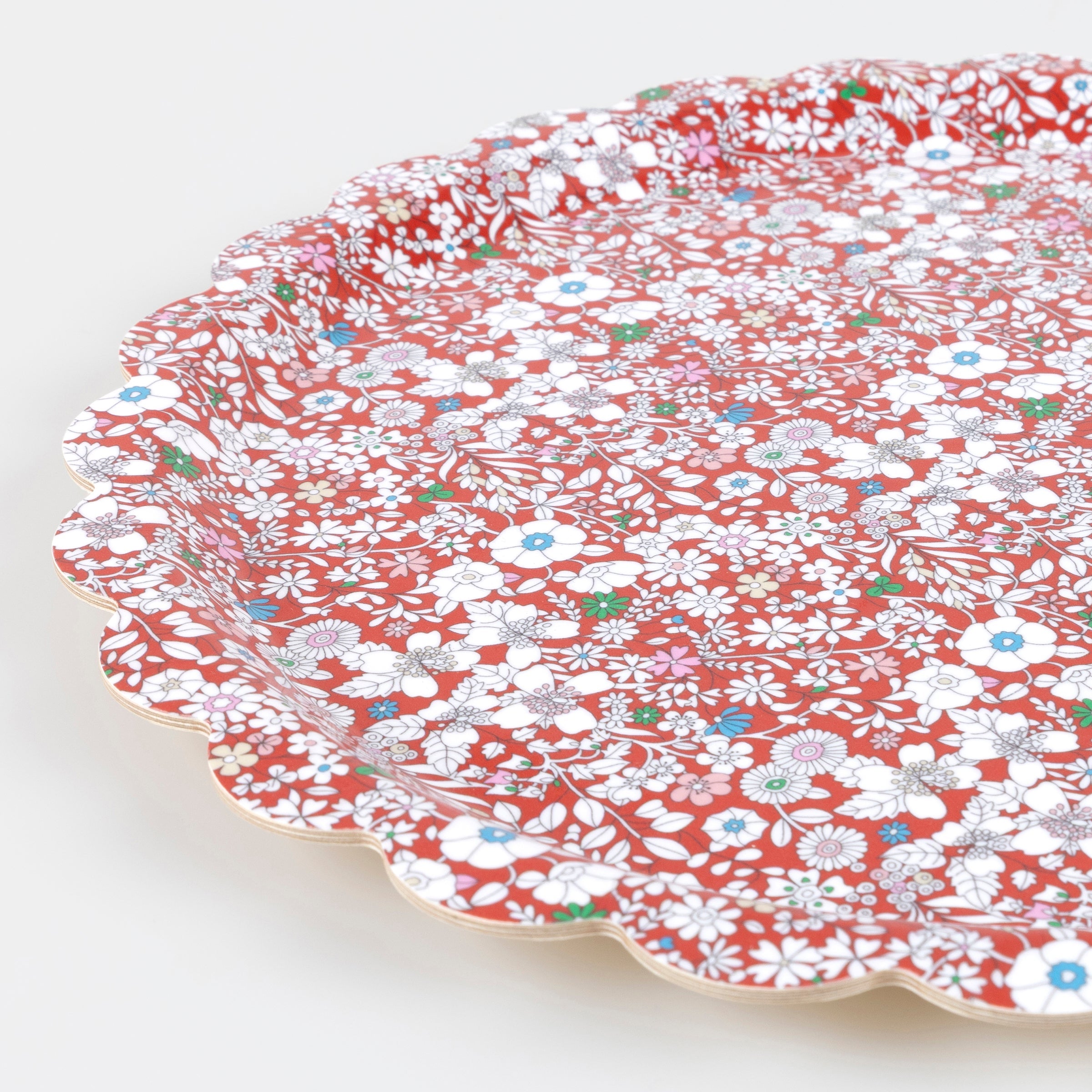 Lenox Premium Meri Meri x Liberty Red June's Meadow Small Tray - Image 3