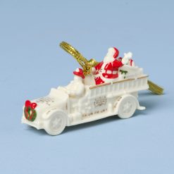 Alternative view of Lenox Premium Mistletoe Park Fire Truck Ornament