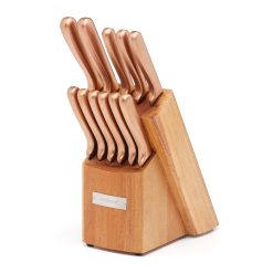 Lenox Premium Copper 12-Piece Cutlery Block Set
