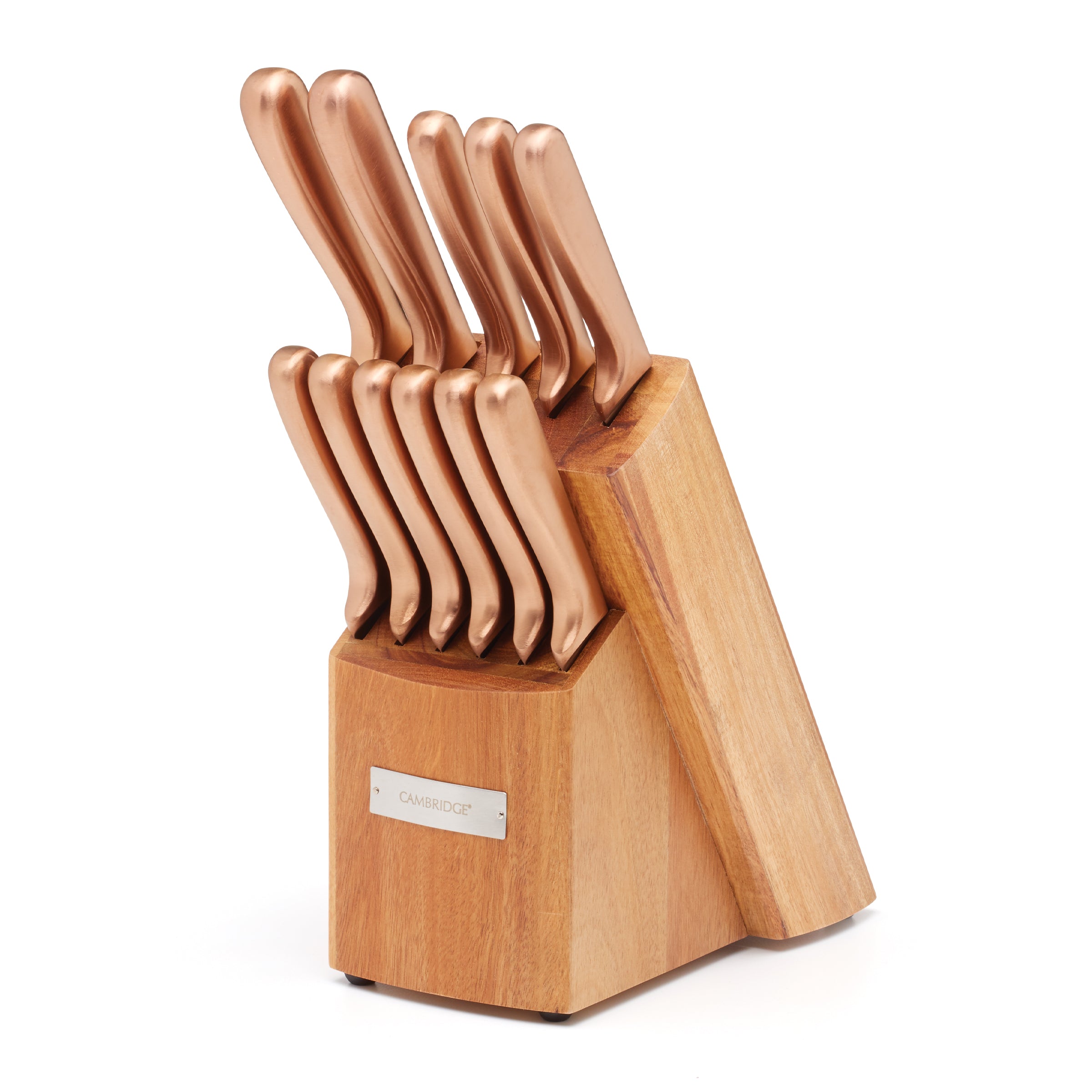 Lenox Premium Copper 12-Piece Cutlery Block Set