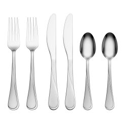 Lenox Premium Gravity Sand 6 Piece Flatware Set
