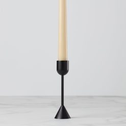 Alternative view of Lenox Premium Onyx Brass Tall Taper Candle Holder