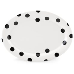 Lenox Premium Deco Dot Oval Serving Platter