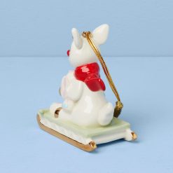 Alternative view of Lenox Premium Personalized Rudolph with Misfit Elephant Ornament