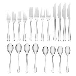 Alternative view of Lenox Premium Kenbrook 20-Piece Flatware Set