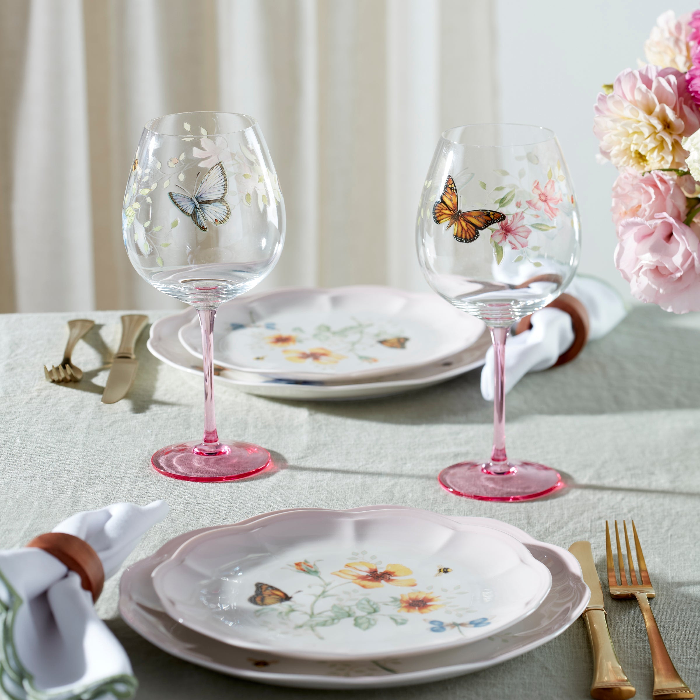 Lenox Premium Butterfly Meadow Pink Decal Balloon, Set of 4 - Image 3