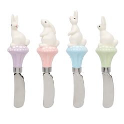 Lenox Premium Bunny Hop Cheese Spreaders, Set of 4