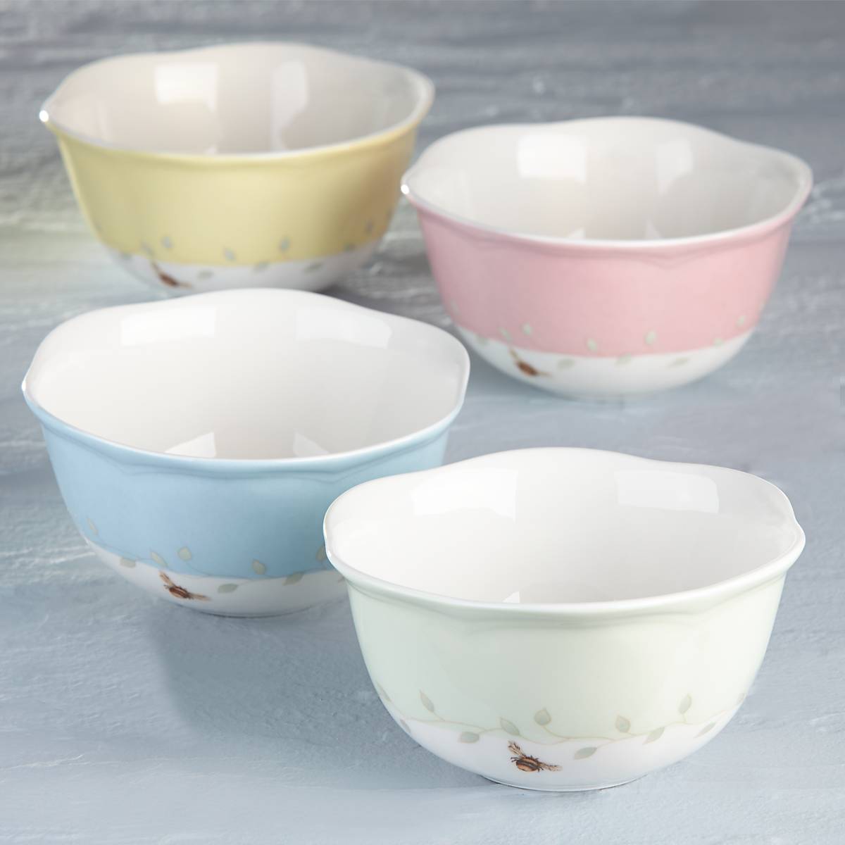 Lenox Premium Butterfly Meadow Colors 4-Piece Dessert Bowl Set - Image 9