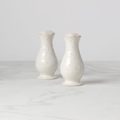 Lenox Premium French Perle White Salt & Pepper Set