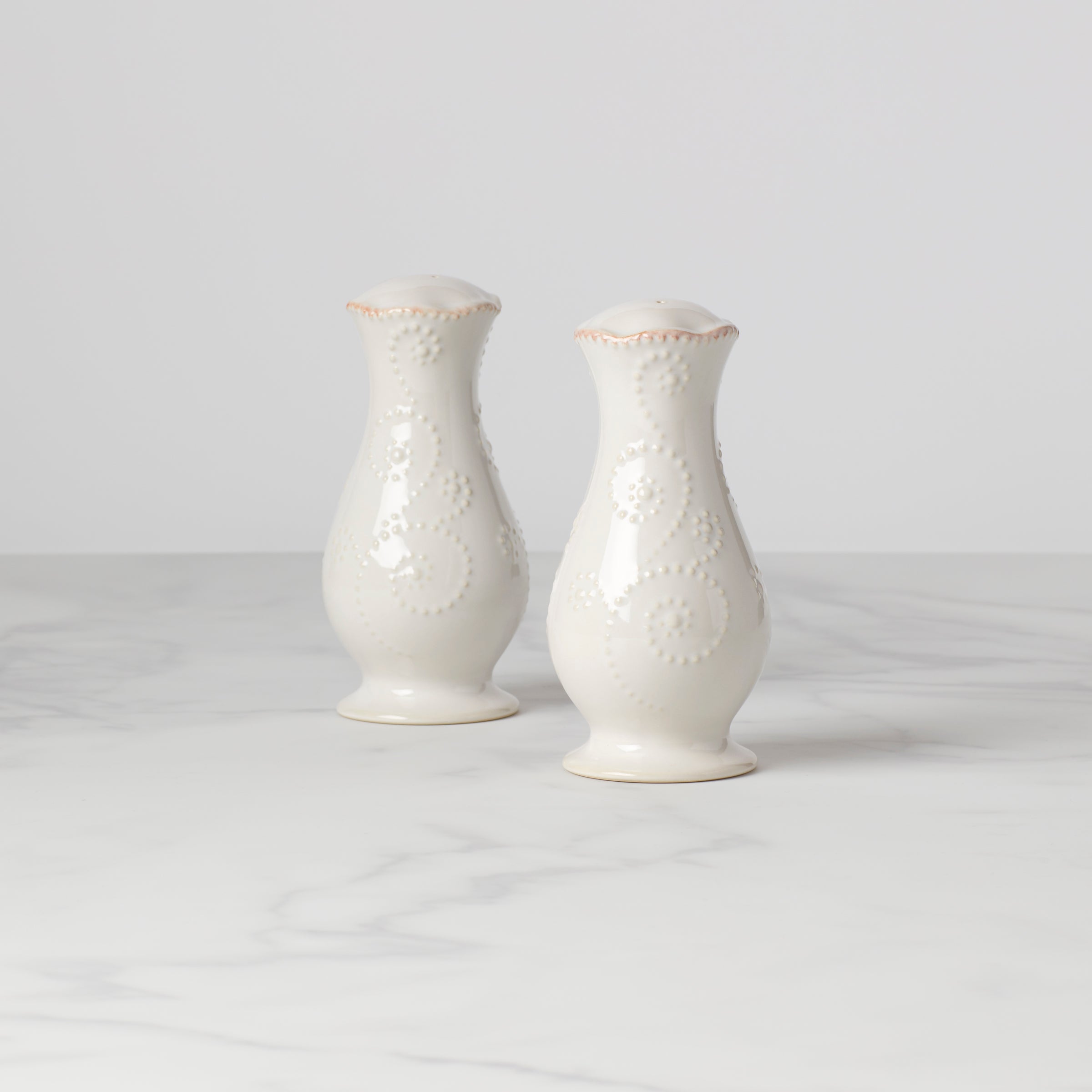 Lenox Premium French Perle White Salt & Pepper Set