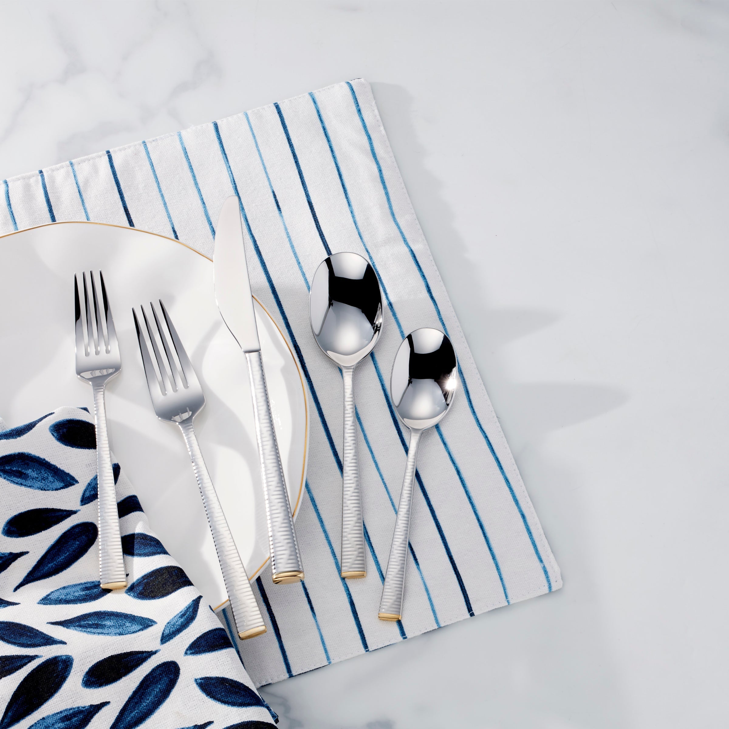 Lenox Premium Blue Bay 20-Piece Flatware Set - Image 4