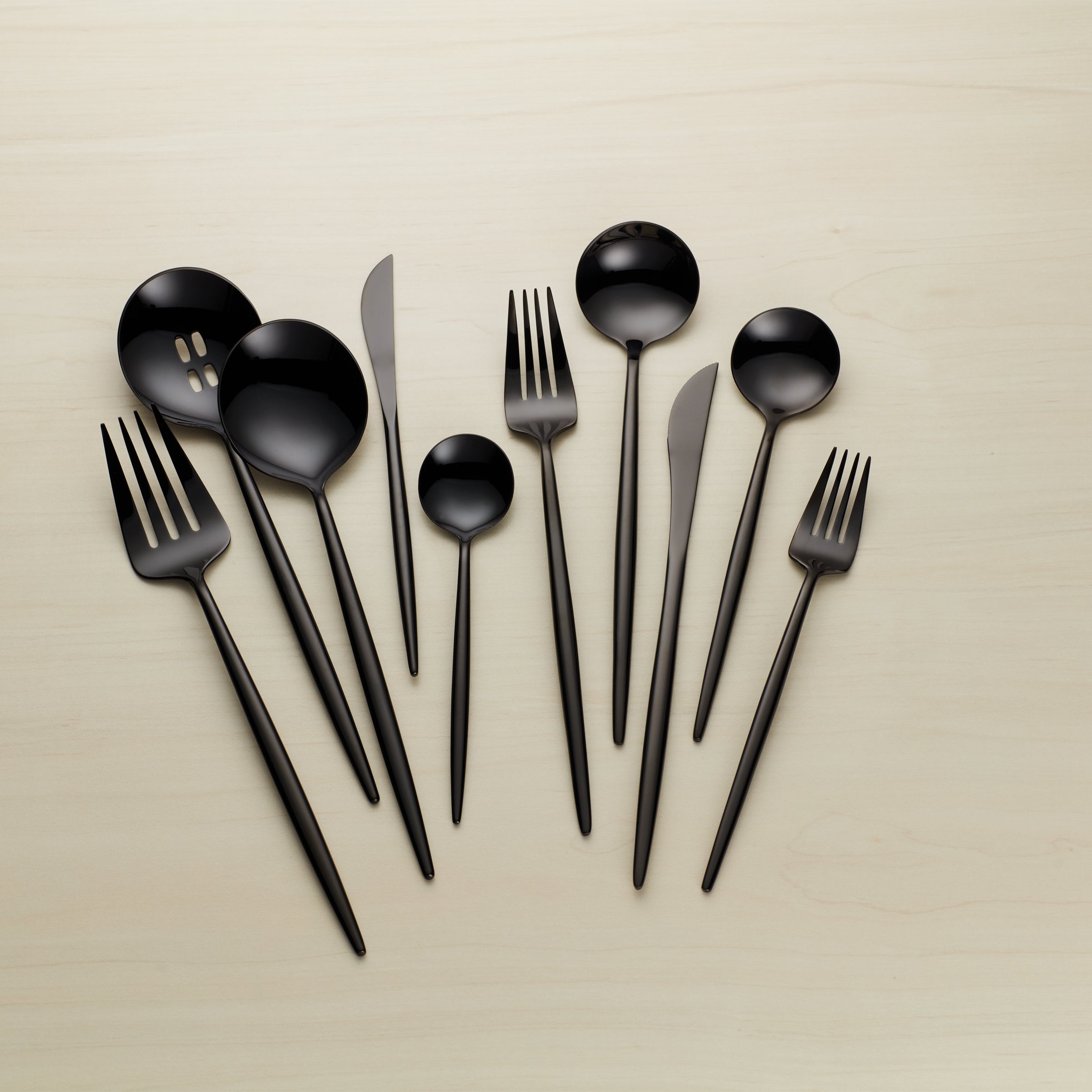 Lenox Premium Zephyr Black Mirror 45-Piece Flatware Set - Image 5