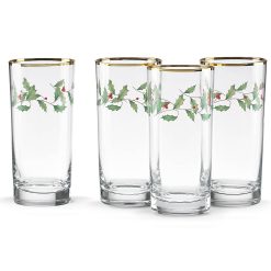 Alternative view of Lenox Premium Holiday Highball Glasses, Set of 4