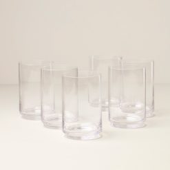 Lenox Premium Tuscany Stackable Glass Coolers, Set of 6