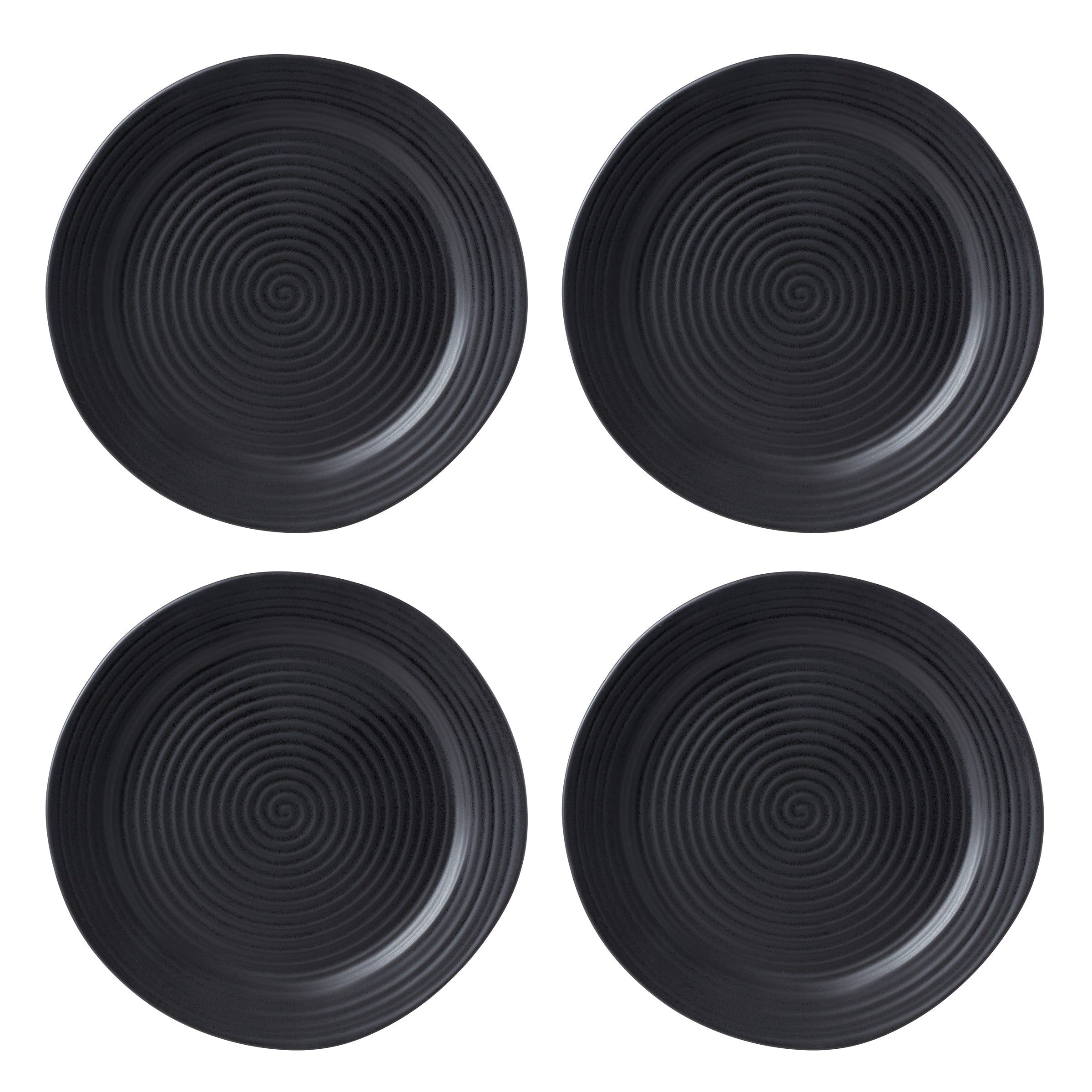 Lenox Premium Ridge Black 12-Piece Dinnerware Set - Image 10