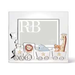 Lenox Premium Animal Train Silverplate 5x7 Photo Frame