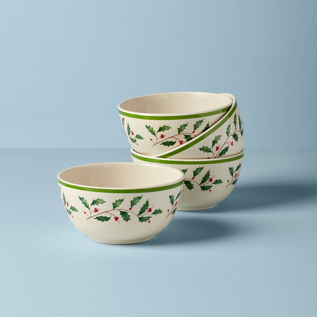 Lenox Premium Holiday Melamine All-Purpose Bowls, Set of 4