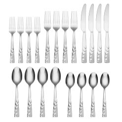 Alternative view of Lenox Premium Blossom Sand 20-Piece Flatware Set