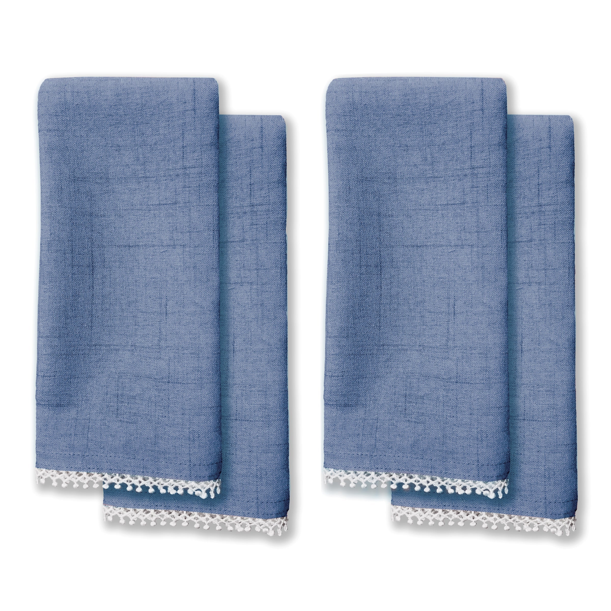 Lenox Premium French Perle Periwinkle 19x19 Napkins, Set of 4 - Image 2