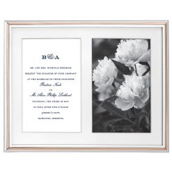 Lenox Premium Rosy Glow Double 5x7 Photo Frame