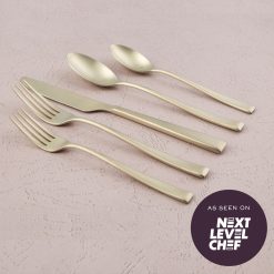 Alternative view of Lenox Premium Marlise Champagne Satin 20-Piece Flatware Set
