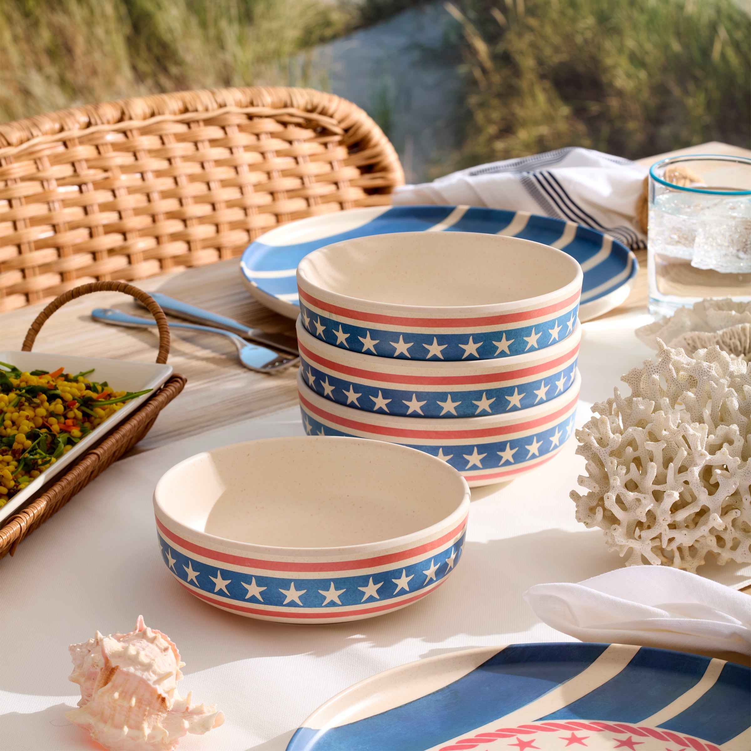Lenox Premium 24 Seven Melamine Aweigh We Go 24-Piece Dinnerware Set - Image 4