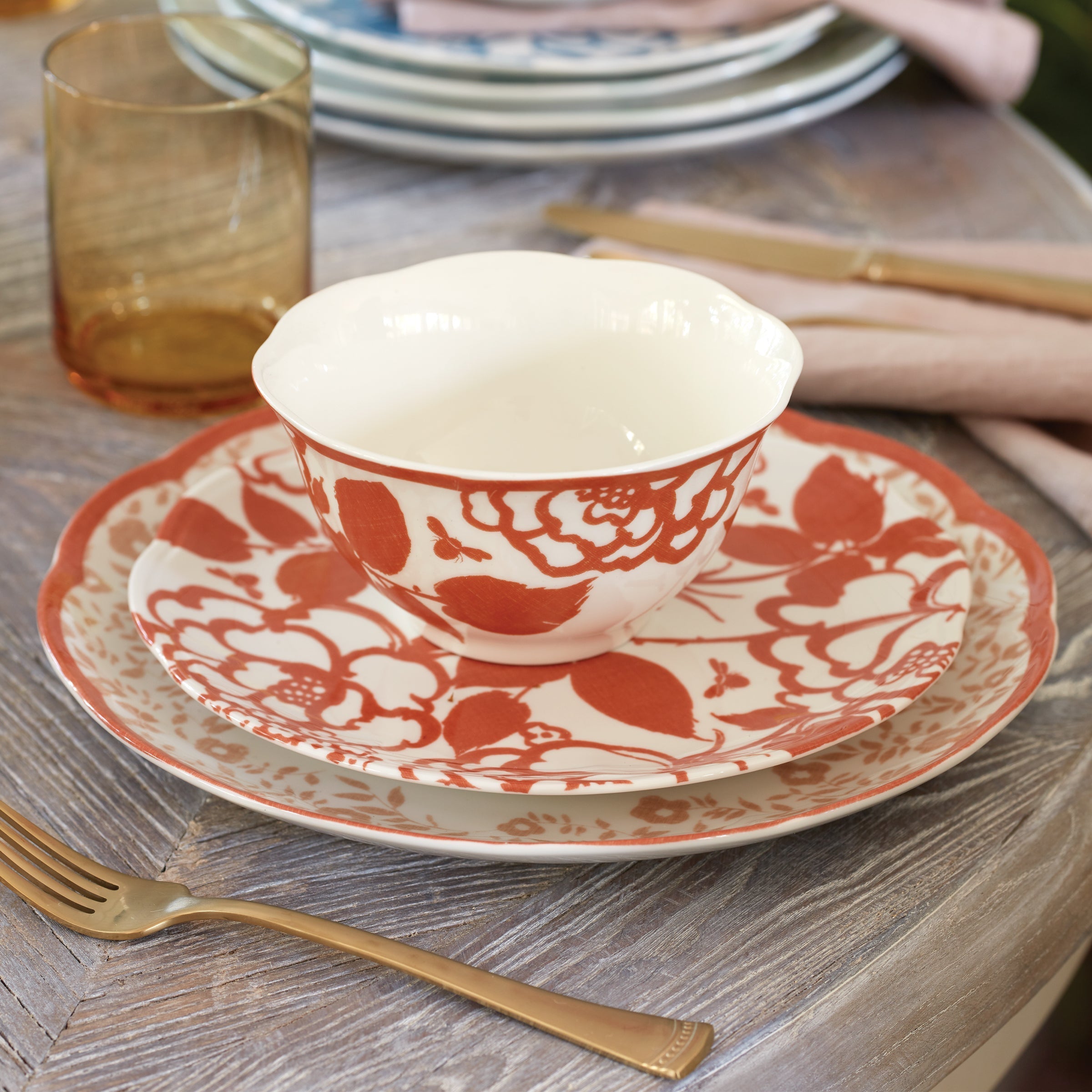 Lenox Premium Butterfly Meadow Cottage Saffron Rice Bowls, Set of 4 - Image 3