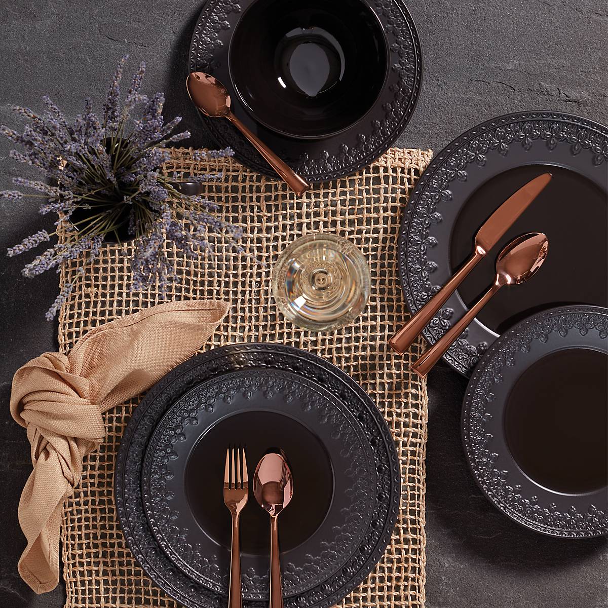 Lenox Premium Chelse Muse Fleur Black All-Purpose Bowls, Set of 4 - Image 6