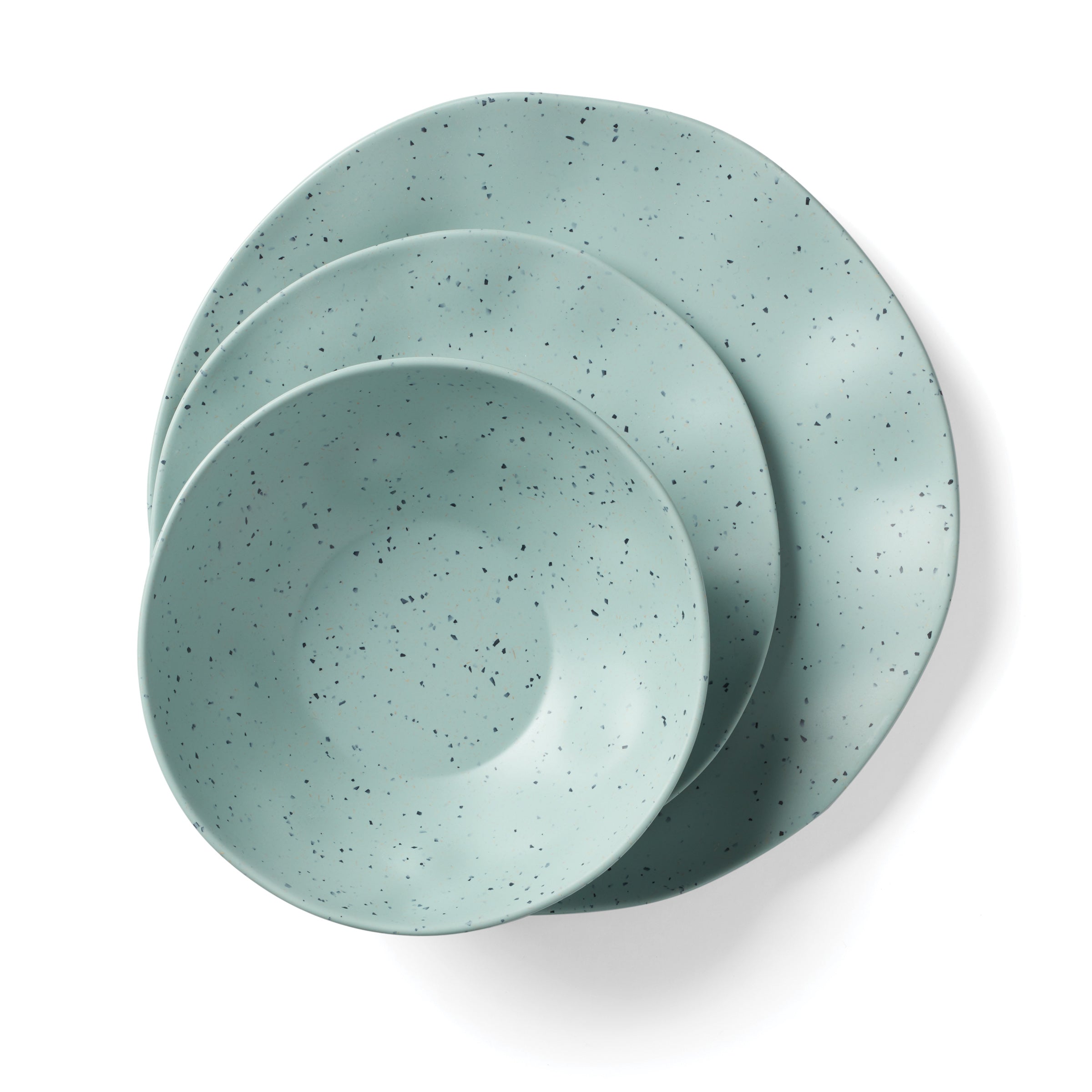 Lenox Premium Terrazzo Melamine Mint 12-Piece Dinnerware Set - Image 15