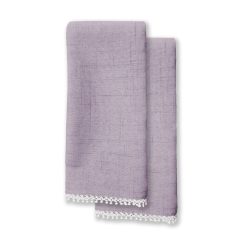 Lenox Premium French Perle Violet Dinner Napkins, Set of 2