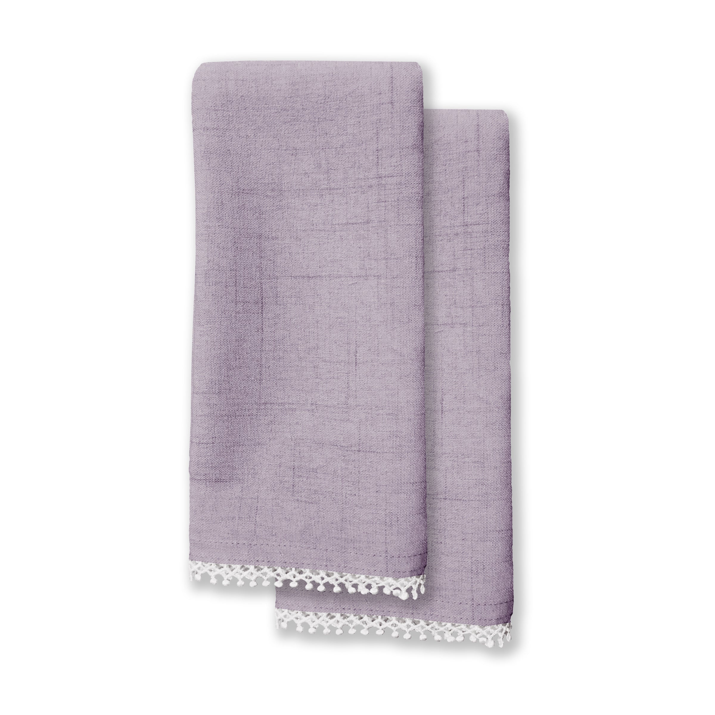 Lenox Premium French Perle Violet Dinner Napkins, Set of 2