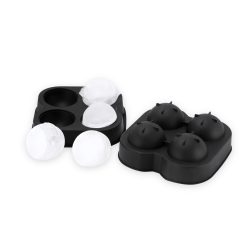 Alternative view of Lenox Premium Black 4 Sphere Silicone Ice Mold