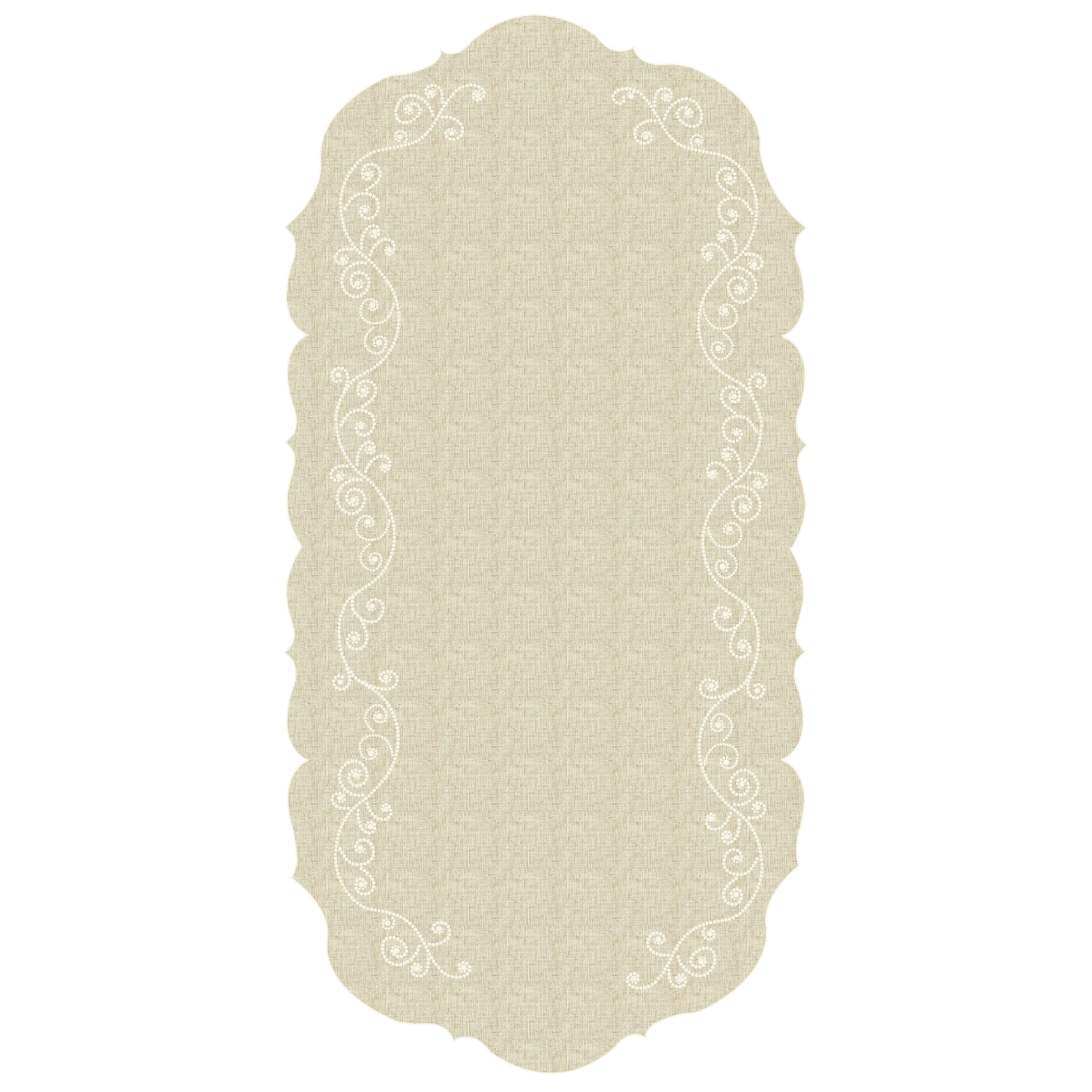 Lenox Premium French Perle Linen Centerpiece Table Runner
