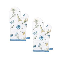 Lenox Premium Wildflowers Allover Oven Mitts, Set of 2