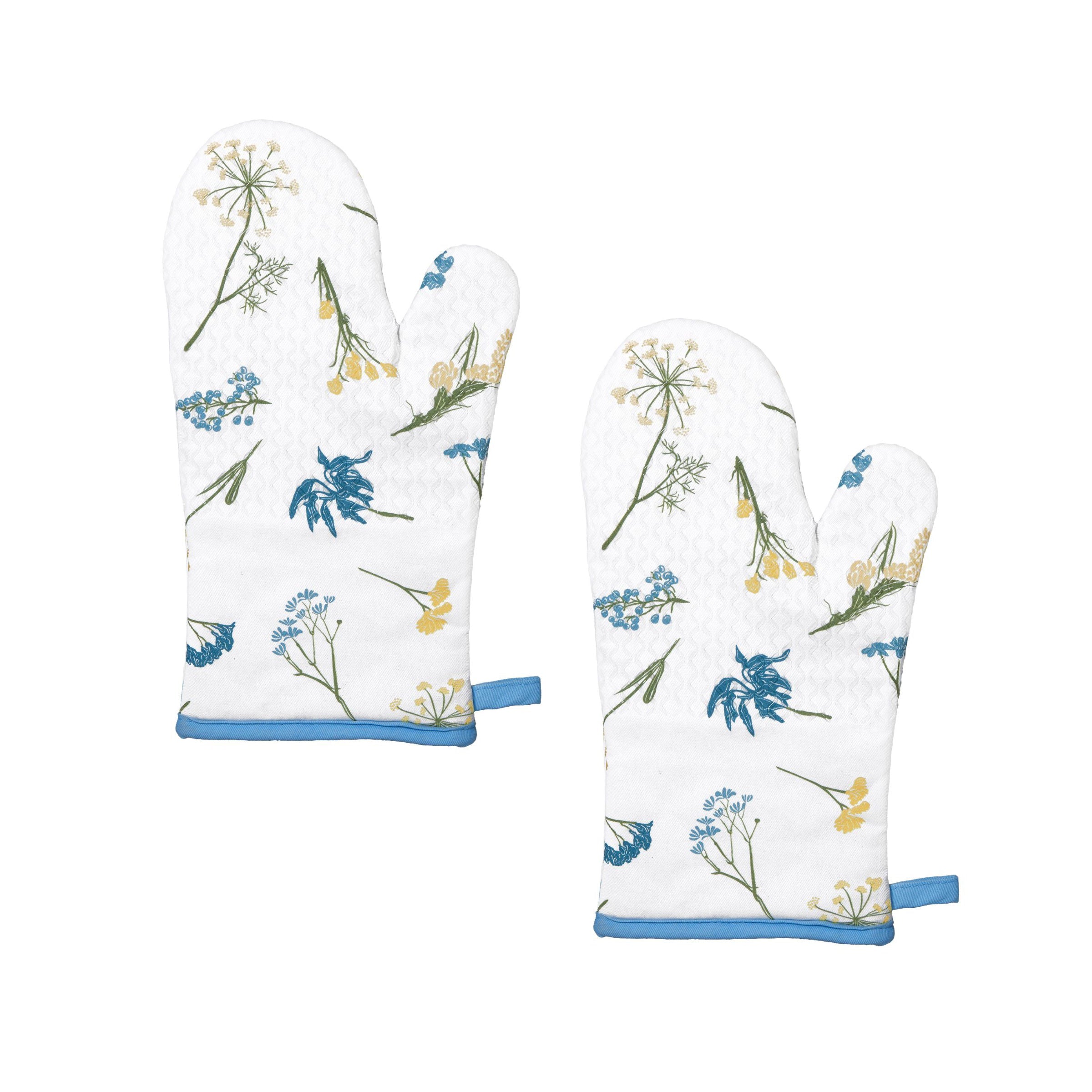 Lenox Premium Wildflowers Allover Oven Mitts, Set of 2