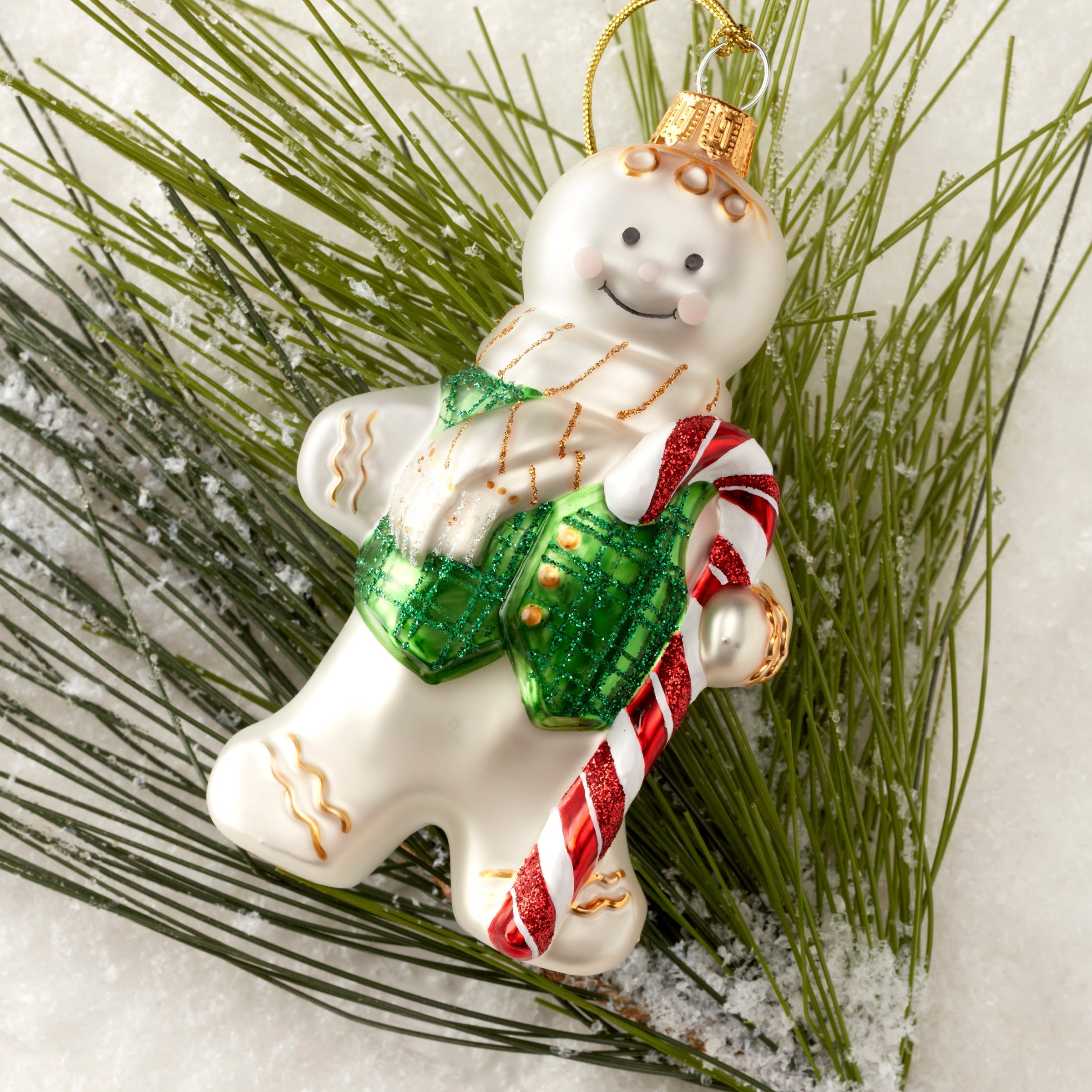 Lenox Premium Blown Glass Gingerbread Ornament - Image 3