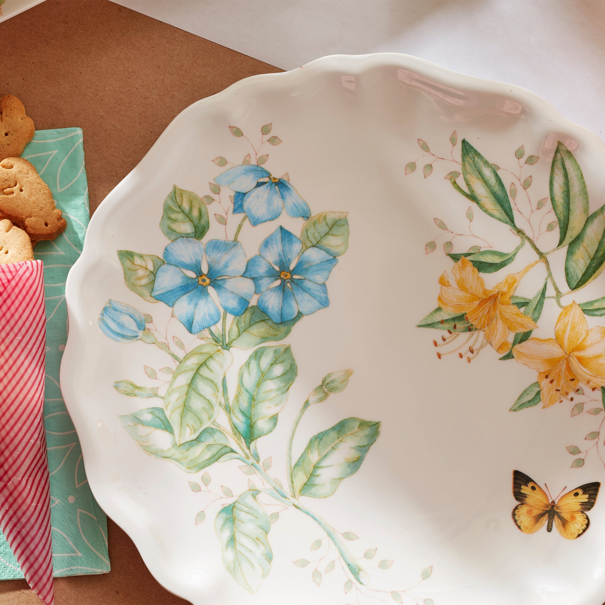 Lenox Premium Butterfly Meadow Melamine Dinner Plates, Set of 4 - Image 6